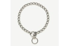 Titan Chain Training Dog Collar Fine Nickel; Chrome 2 mm x 14 in