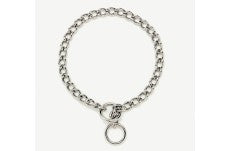 Titan Chain Training Dog Collar Fine Nickel; Chrome 2 mm x 16 in