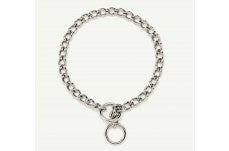 Titan Chain Training Dog Collar Medium Nickel; Chrome 2.5 mm x 18 in