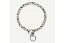 Titan Chain Training Dog Collar Heavy Nickel; Chrome 3 mm x 18 in