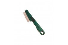 Safari Dog Double Row Flea Combs with Handle Green