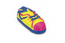 Rascals Latex Dog Toy Tennis Shoe Multi-Color 3.5 in