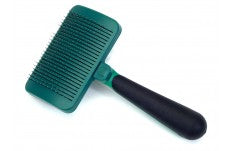 Safari Dog Self-Cleaning Slicker Brush Light Green; Dark Green Medium