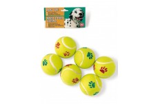 Spot Tennis Ball Dog Toy Assorted 6 Pack 2.5 in