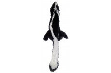 Skinneeez Forest Series Dog Toy Skunk Black; White Mini