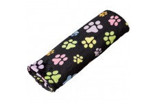 Spot Snuggler Rainbow Pawprint Blanket Black 30 in x 40 in