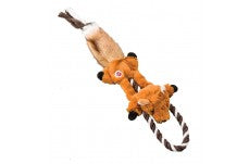 Skinneeez Tugs Dog Toy Forest Fox Multi-Color 14 in