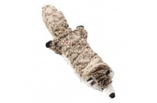 Skinneeez Extreme Quilted Dog Toy Raccoon Gray 14 in