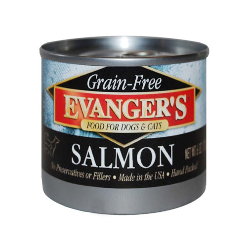 Evangers Grain-Free Wild Salmon Canned Dog and Cat Food 6 oz 24 Pack