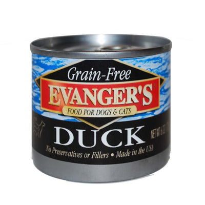 Evangers Grain-Free Duck Canned Dog and Cat Food 6 oz 24 Pack