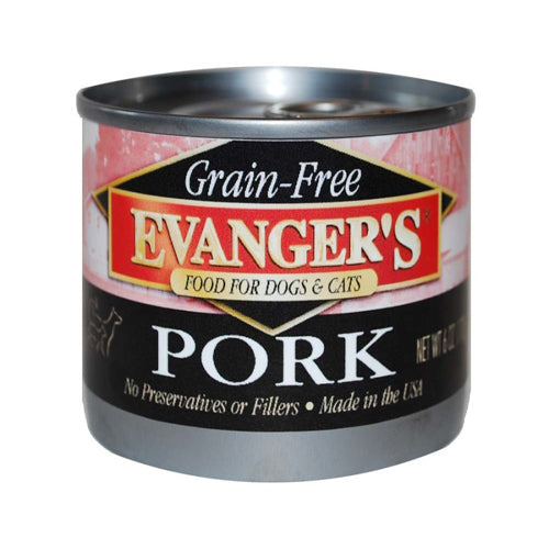 Evangers Grain-Free Pork Canned Dog and Cat Food 6 oz 24 Pack