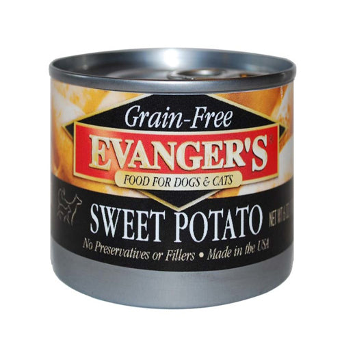 Evangers Grain-Free Sweet Potato Canned Dog and Cat Food 6 oz 24 Pack