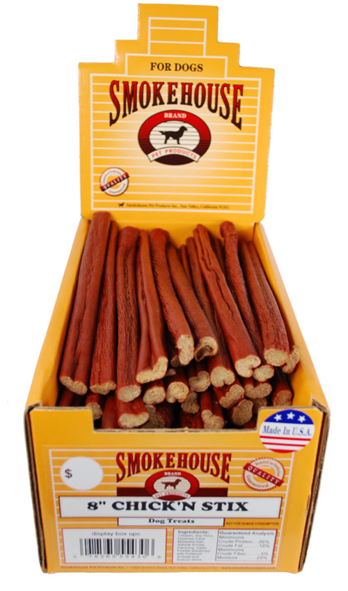 Smokehouse Usa Made Chicken Stix Dog Treats 8 In; 60 Ct