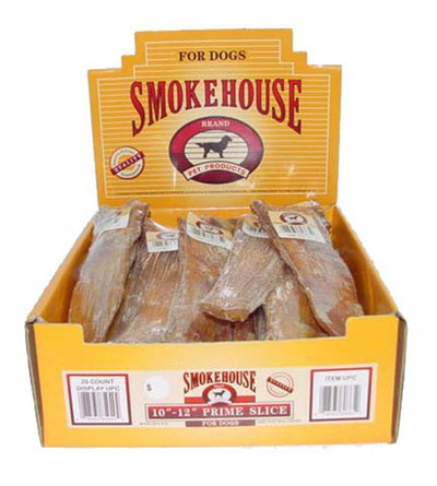 Smokehouse Usa Made Prime Slice Dog Chew Shelf Display Box 20Ea-20 Ct; 10-12 In