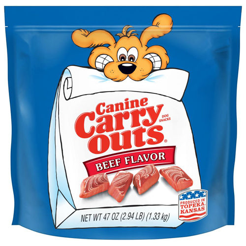 Canine Carry Outs Beef Dog Treats 47 oz