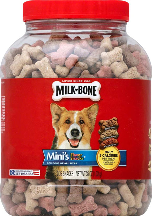 Milk-Bone Flavor Snacks Mini Dog Treats Mini 36 oz