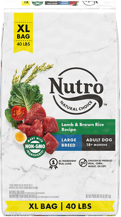 Nutro Products Wholesome Essentials Adult Lamb and Rice Large Breed Dry Dog Food 40 lb