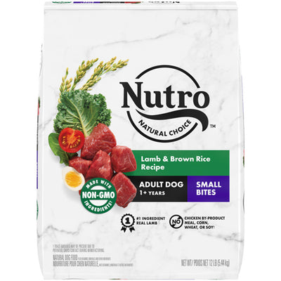 Nutro Products Natural Choice Lamb and Brown Rice Recipe Small Bites Dog Food 12 lbs