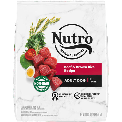 Nutro Products Natural Choice Beef and Brown Rice Recipe Dry Dog Food 12 lbs