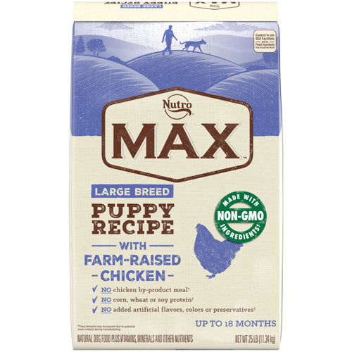 Nutro Products Max Puppy Large Breed Dry Dog Food Chicken; 1ea-25 lb