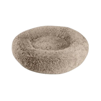 Arlee Warmly Shaggy Donut Taupe 39 x 39 x 10 Inch