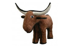 Tuffy Barn Yard Series Dog Toy Bull Brown