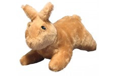 Mighty Nature Dog Toy Rabbit Brown 13 in