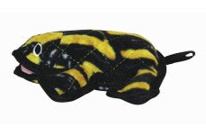 Tuffy Desert Series Dog Toy Phrog Black and Yellow Frog 8.2 in