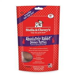 Stella and Chewys Freeze Dried Dog Food- Rabbit Dinner Patties 14Oz