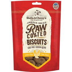 Stella and Chewys Dog Raw Coated Biscuits Chicken 9Oz