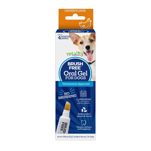 Vetality Brush Free Oral Gel for Dogs 1ea-25 g