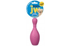 JW Pet Bouncin Bowlin Pin Dog Toy Bowling Pin Assorted Small