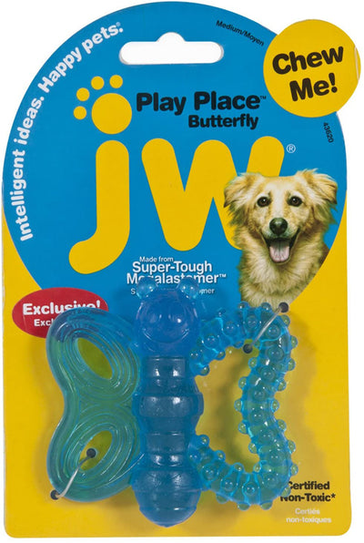 JW Pet PlayPlace Butterfly Teether Dog Toy Medium