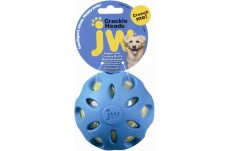 JW Pet Crackle Heads Crackle Ball Dog Toy Assorted Large