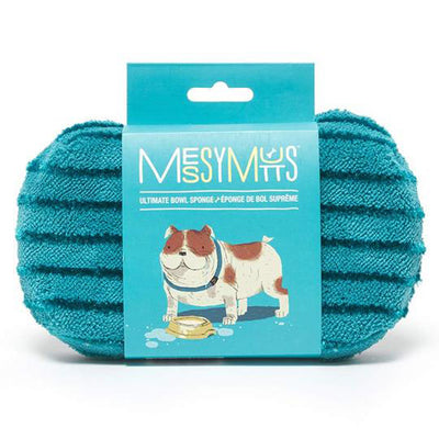 Messy Mutts Dog Bowl Sponge Blue