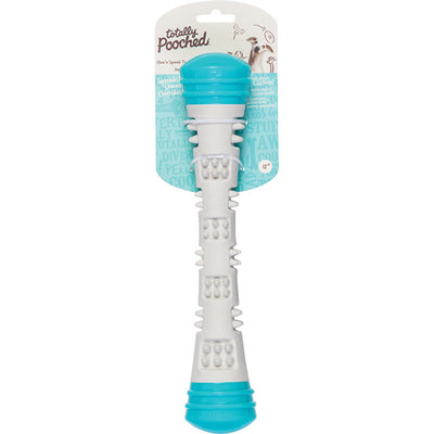 Messy Mutts Totally Dog Chew N Squeak Stick Grey Teal Large