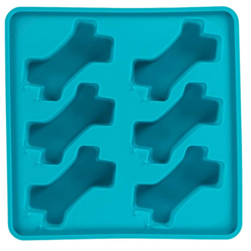 Messy Mutts Dog Framed Silicone Interactive Popsicle Mold 10In X 10In Blue