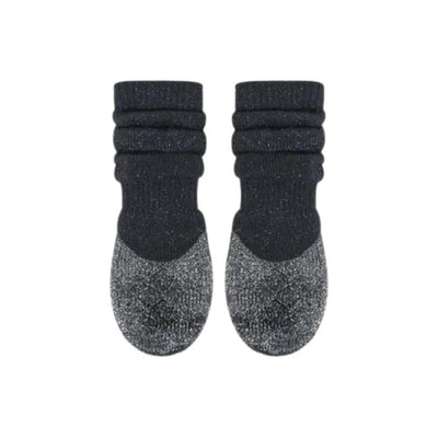 Canada Pooch Dog Slouchy Socks Black Lurexsmall