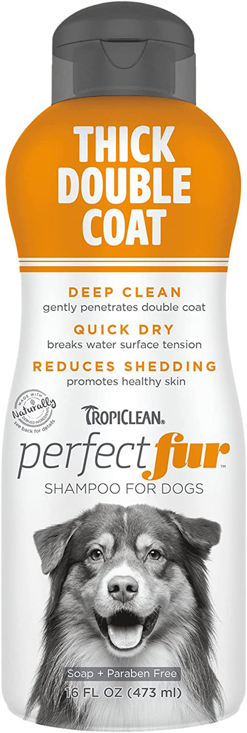 TropiClean PerfectFur Thick Double Coat Shampoo for Dogs 16oz