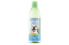 TropiClean Fresh Breath Oral Care Water Additive Plus Digestive Support for Dogs 16 fl. oz