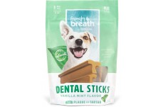 TropiClean Fresh Breath Dental Sticks for Dogs 8 oz 8 Count Regular