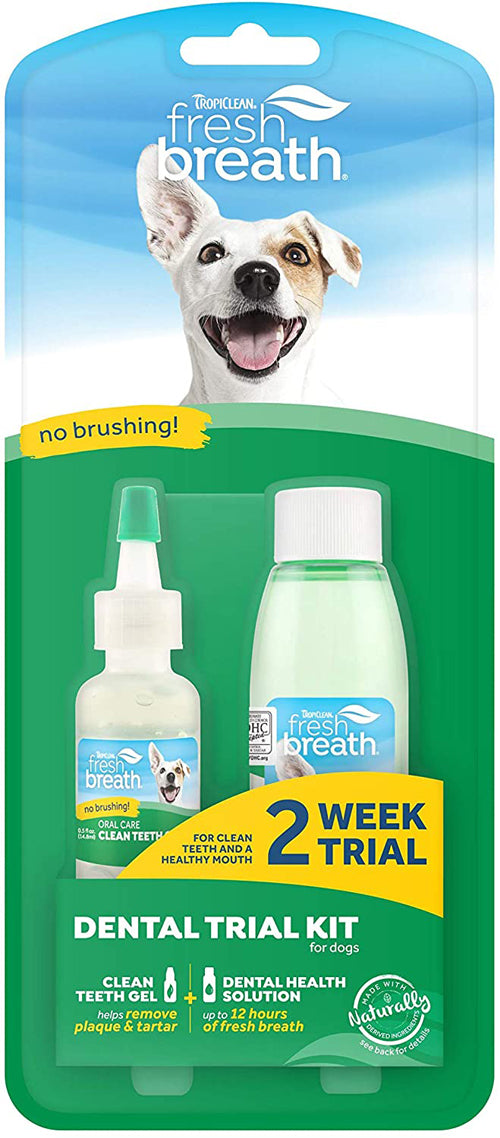 TropiClean Fresh Breath Dental Trial Kit for Dogs