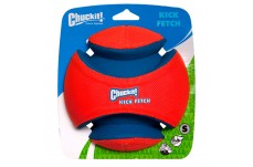 Chuckit! Kick Fetch Ball Dog Toy Blue; Orange Small