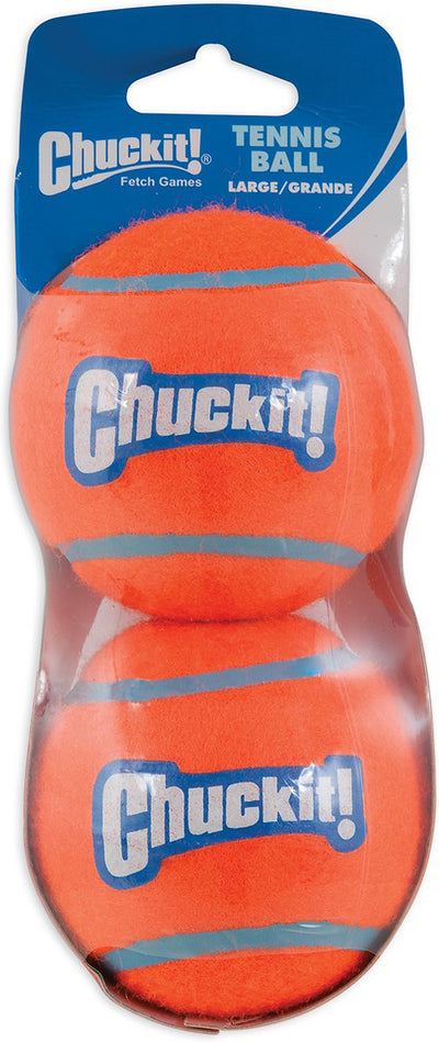 Chuckit Dog Tennis Ball Extra Lrge 2 Pack Shrink Wrapped