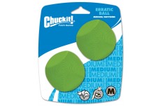 Chuckit! Erratic Dog Toy Ball Green 2 Pack Medium