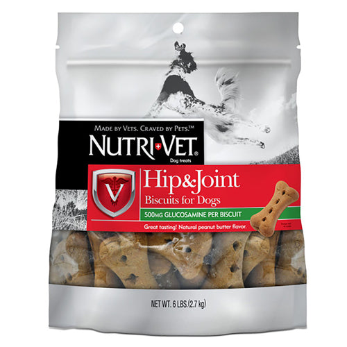 Nutri-Vet Hip & Joint Dog Biscuits Peanut Butter 1ea/Large, 6 lb