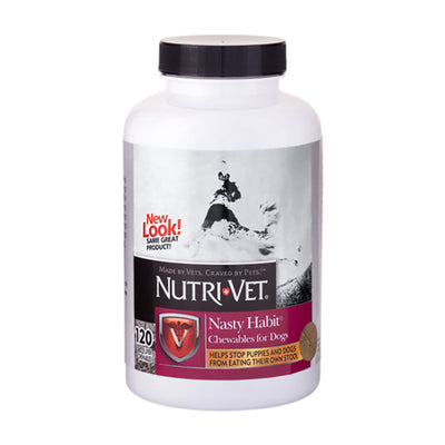 Nutri-Vet Nasty Habit for Dogs Liver Chewables 1ea/120 ct