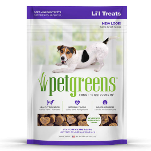 Pet Greens Lil Treats Soft Dog Chews Lamb 6 oz