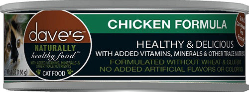 Daves Pet Food Naturally Healthy Grain Free Chicken Formula - 5.5 oz. (Case of 24)