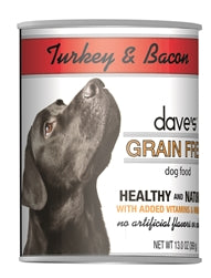 Daves Grain Free; Turkey and Bacon 13.2Oz (Case Of 12)